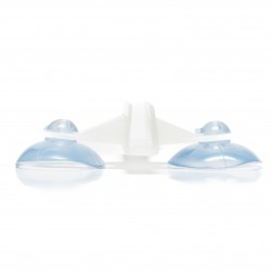 Przyssawka do akwarium, podwójna, biała, z uchytem na wężyk o śr. 5 mm, rozmiar 72×55 mm 50szt./op.