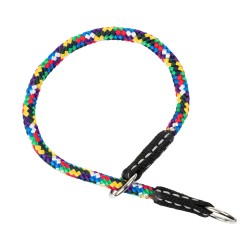 Obroża dla psa, zaciskowa, sznurek, 12MM/70CM multikolor