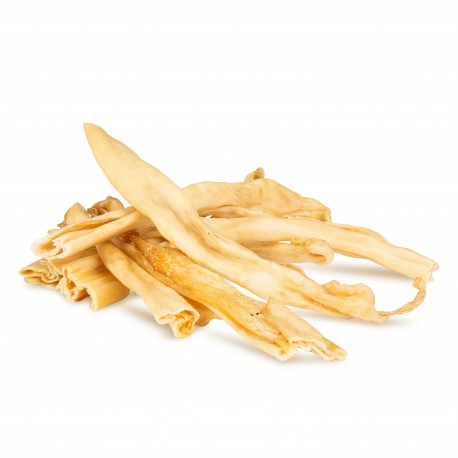 Puzzo Snack, przysmak dla psa, paski skóry króliczej, około 20-25cm, 250 g