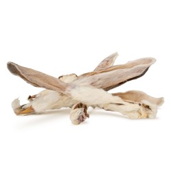 Puzzo Snack, przysmak dla psa, ucho królicze z futrem, około 20-25cm, 1kg