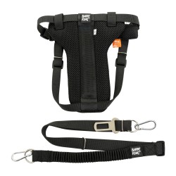 Szelki samochodowe dla psa, rozmiar L, 24x19x10 cm, materiał poliester