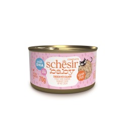 Baby, karma mokra, dla kociąt, kurczak z łososiem, 70 g, puszka