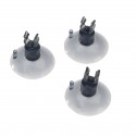 Przyssawki z klipsem, przezroczyste, 4/6mm, 3szt/OPAK