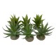 Aloes, ozdoba, do terrarium, plastik i żywica poliestrowa, mix kolorów, 12 x 11 x 11,5 cm