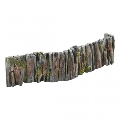 Bariera kamienna, ozdoba, do akwarium, żywica poliestrowa, 38 x 10 x 7 cm