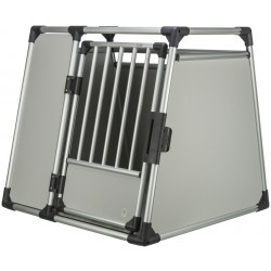 Transporter, dla psa, aluminium, srebrny/jasnoszary, XL: 94 × 87 × 93 cm
