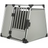 Transporter, dla psa, aluminium, srebrny/jasnoszary, XL: 94 × 87 × 93 cm