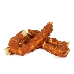 Pausesnack przysmak dla psa, laski ze skóry owinięte królikiem, 500 g