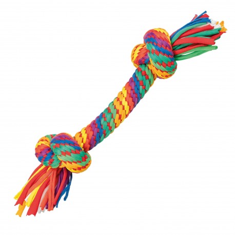 Zabawka sznur, dla psa, wielokolorowy, 30 cm