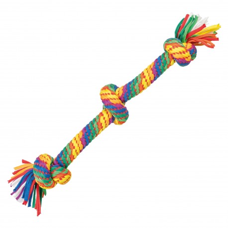 Zabawka sznur, dla psa, wielokolorowy, 45 cm