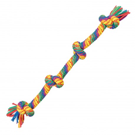 Zabawka sznur, dla psa, wielokolorowy, 61 cm