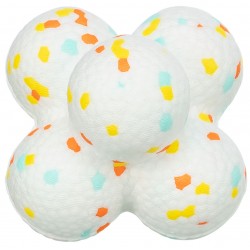 Light Strong, piłka Bubble, zabawka, dla psa, biała/wielokolorowa, EPS, o 8 cm