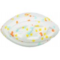 Light Strong, piłka rugby, zabawka, dla psa, biała/wielokolorowa, EPS, 12,5 cm