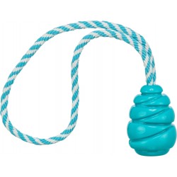 Super Strong piłka skacząca ze sznurkiem, zabawka, dla psa, jasnoniebieska, TPR, 33 cm / 5,1 cm