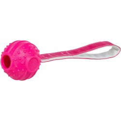 Soft Strong piłka na pasku, zabawka, dla psa, różowa, TPR, 27 cm
