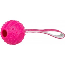 Soft Strong piłka na pasku, zabawka, dla psa, różowa, TPR, 29 cm