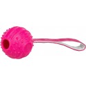 Soft Strong piłka na pasku, zabawka, dla psa, różowa, TPR, 29 cm