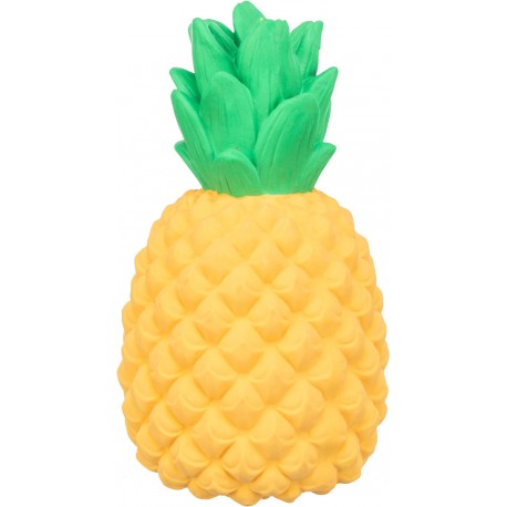 Ananas, zabawka, dla psa, żółty, lateks, 14 cm
