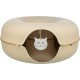 Donut, tunel, dla kota, beżowy, filc, o 60 cm