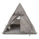 Tipi Samoa, legowisko zamknięte, dla psa/kota, szare, 55 × 50 × 55 cm