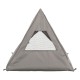 Tipi Samoa, legowisko zamknięte, dla psa/kota, szare, 55 × 50 × 55 cm