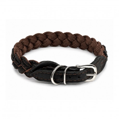 Obroża Terra Braid – brązowa 40mm/65cm
