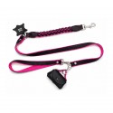 Smycz Pleciona Flamingo Force – różowy z odpinaną rączką 25mm/140cm