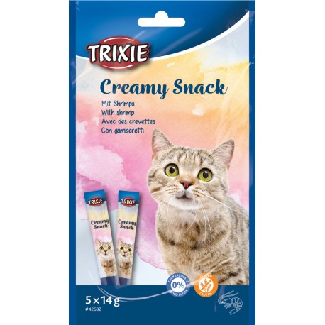 Creamy snack tuńczyk i krewetki, przysmak, dla kota, 5 x 14 g