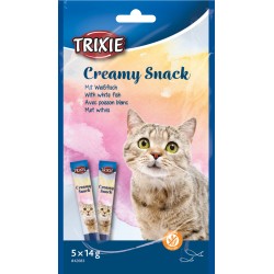 Creamy snack tuńczyk i białoryb, przysmak, dla kota, 5 x 14 g