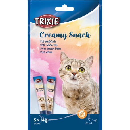 Creamy snack tuńczyk i białoryb, przysmak, dla kota, 5 x 14 g