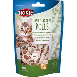 KRĄŻKI KURCZAK-ŁOSOŚ 50g DLA KOTA