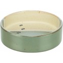 Miska ceramiczna, dla psa, 0,2 l/o 12 cm, zielono-beżowa