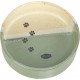 Miska ceramiczna, dla psa, 0,2 l/o 12 cm, zielono-beżowa
