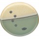 Miska ceramiczna, dla psa, 0,2 l/o 16 cm, zielono-beżowa