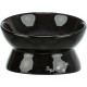 Miska ergonomiczna, dla psa, ceramiczna, 0,35 l/o 17 cm, czarna