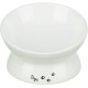 Miska ergonomiczna, dla psa, ceramiczna, 0,35 l/o 17 cm, biała