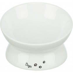 Miska ergonomiczna, dla psa, ceramiczna, 0,35 l/o 17 cm, biała