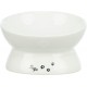 Miska ergonomiczna, dla psa, ceramiczna, 0,35 l/o 17 cm, biała