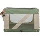 Miękki kennel Comfy, dla psa, M: 51,9 × 49,4 × 85,7 cm, oliwkowo-beżowy