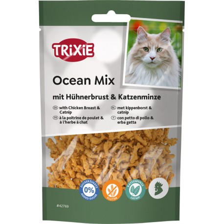 Ocean mix z piersią kurczaka i kocimiętką, dla kota, 50 g