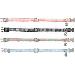 Obroża dla kota, dla kota, pepitka, 20–30 cm/10 mm, różne kolory