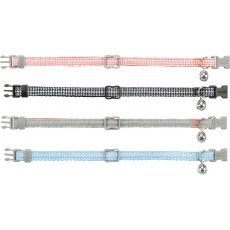 Obroża dla kota, dla kota, pepitka, 20–30 cm/10 mm, różne kolory