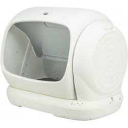 Samoczyszcząca kuweta XL, dla psa, plastikowa, 63 × 51 cm, biała