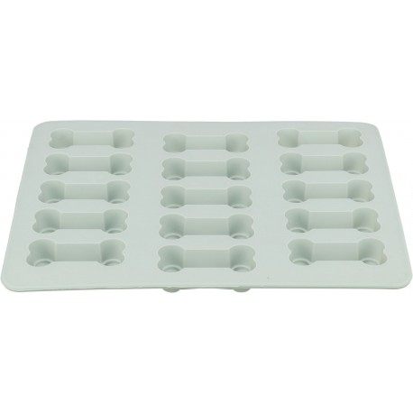 Mata do pieczenia w kształcie kości, dla psa, 24 × 29 cm, szara