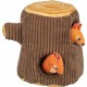 Pień drzewa z wiewiórką, dla psa, 16 cm, różne kolory