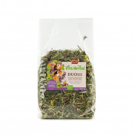 Vita Herbal Duo Snack - łąka kwiatowa dla gryzoni i królika 400g