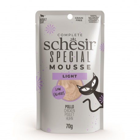 Special Mousse Light, karma mokra, dla kota, kurczak i indyk z dynią, 70 g, saszetka