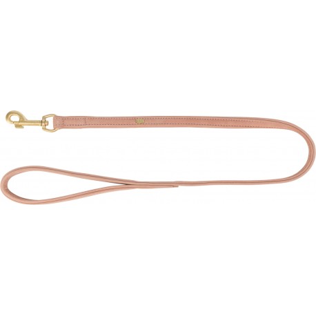 Smycz miejska Pure, dla psa, skórzana, S–M: 1,00 m/15 mm, różowa