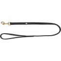 Smycz miejska Pure, dla psa, skórzana, M–L: 1,00 m/20 mm, czarna