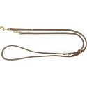 Smycz przepinana Pure, dla psa, skórzana, XS–S: 2 m/10 mm, brązowa